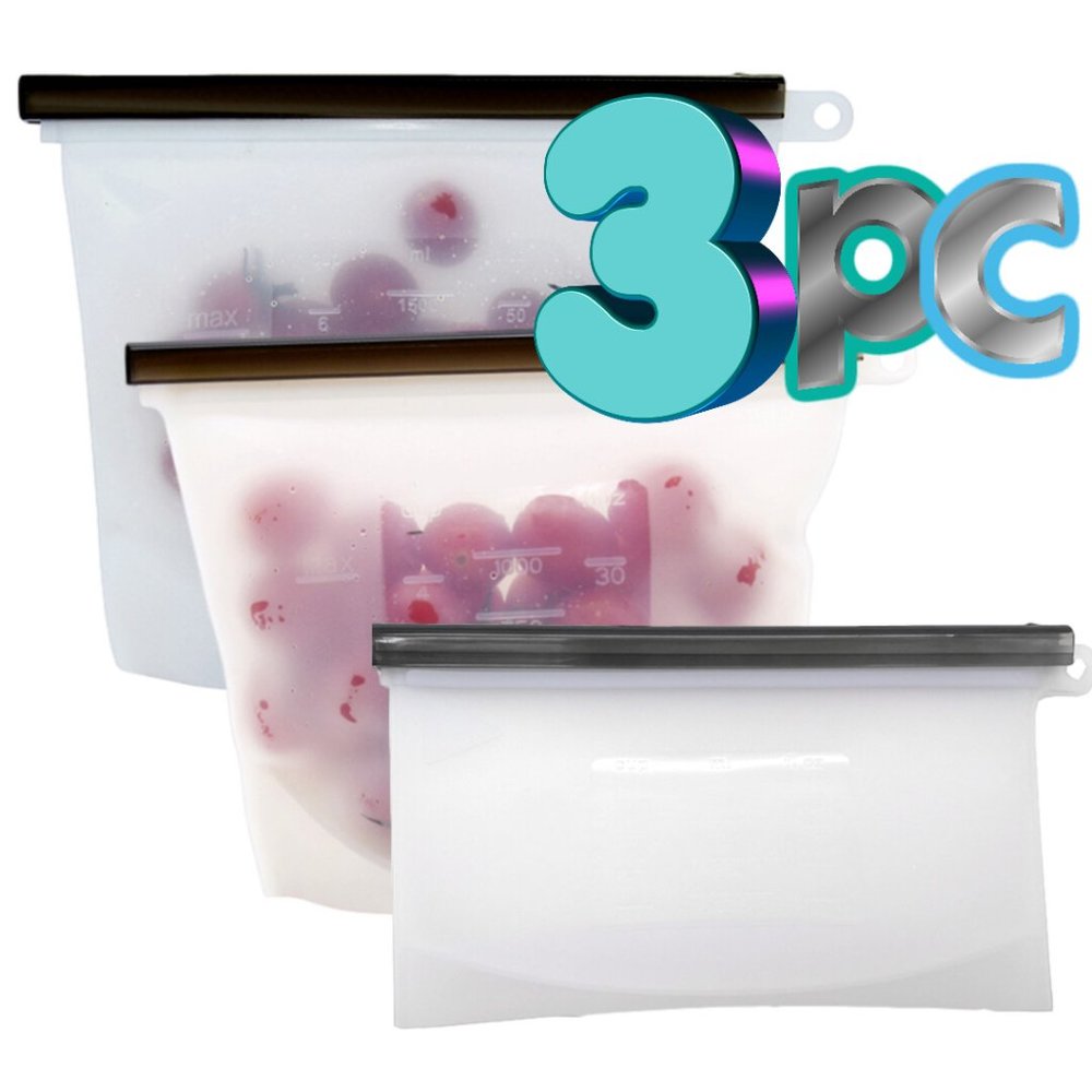 Silicone Storage Bags 3 PC from SILKHOME